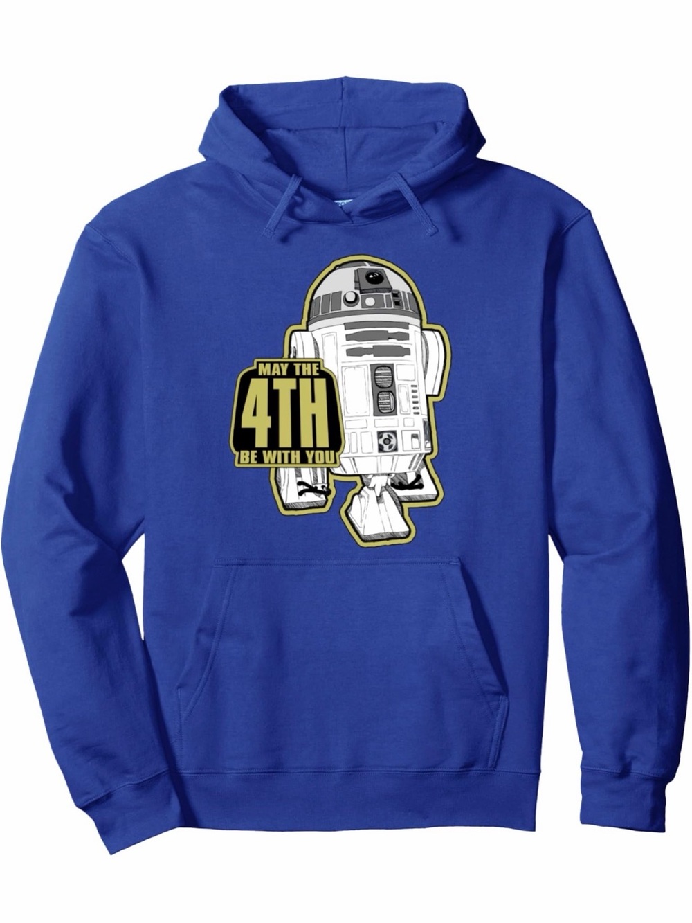 Blue Star Wars R2-D2 'May the 4th Be With You' Pullover Hoodie
